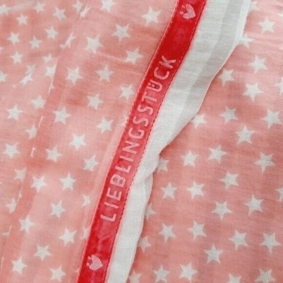 LIEBLINGSSTUCK Cotton Light Large Scarf Wrap Pink Grey & White O/S - Picture 6 of 11